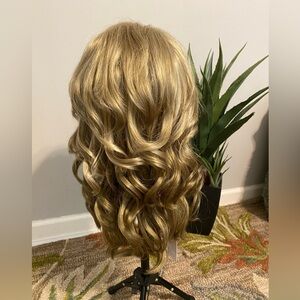 Christine Wig by Envy Wigs | Monofilament Part Ginger Cream